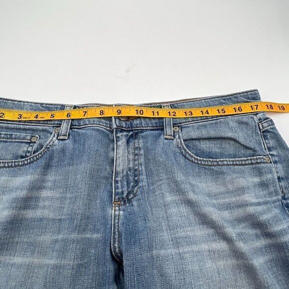 AG Adriano Goldschmied Blue Distressed Tomboy Relaxed Straight Size 31 - Picture 13 of 16